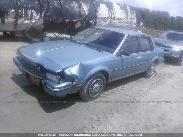 1G4AL19X6GD427862 - 1986 BUICK CENTURY LIMITED BLUE photo 2