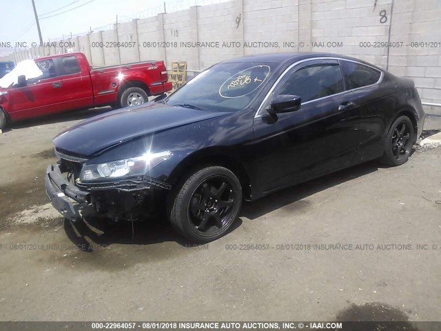 1HGCS12378A019480 - 2008 HONDA Accord LX-S BLACK photo 2