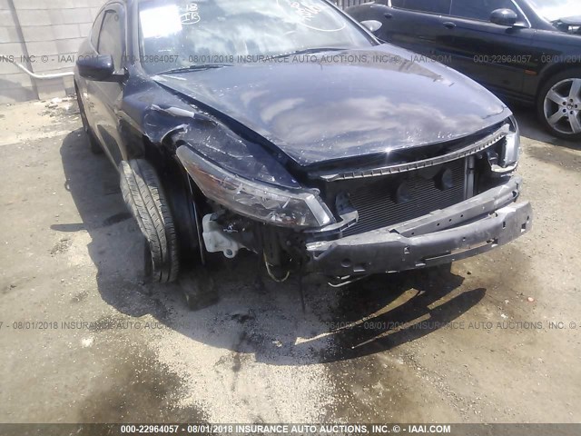 1HGCS12378A019480 - 2008 HONDA Accord LX-S BLACK photo 6