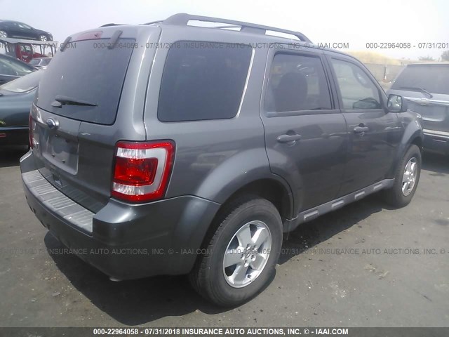 1FMCU0D78CKA17268 - 2012 FORD ESCAPE XLT GRAY photo 4
