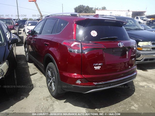 2T3WFREV4JW450779 - 2018 TOYOTA RAV4 ADVENTURE/XLE 栗色 照片 3