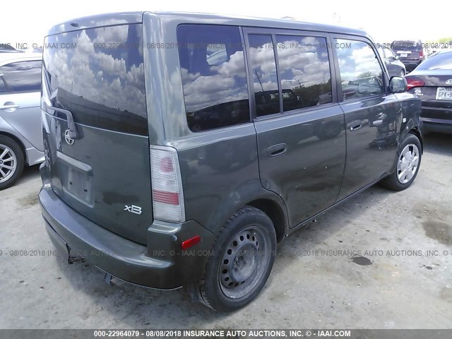 JTLKT334764040713 - 2006 TOYOTA SCION XB Жасыл фото 4