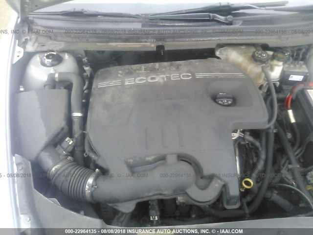 1G1ZC5EB7A4125540 - 2010 CHEVROLET MALIBU 1LT 银色 照片 10