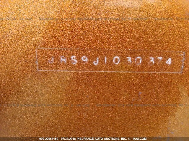JRS9J1030374 - 1974 KONA KONA - SPEED BOAT  ORANGE photo 9