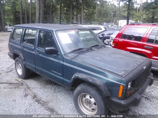 1J4FT28S1VL528620 - 1997 JEEP CHEROKEE SE GREEN photo 1