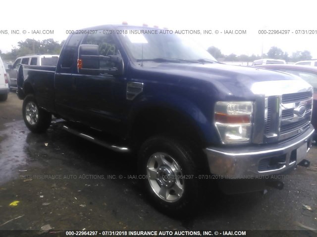 1FTWX3BY8AEB34155 - 2010 FORD F350 SUPER DUTY BLUE photo 1