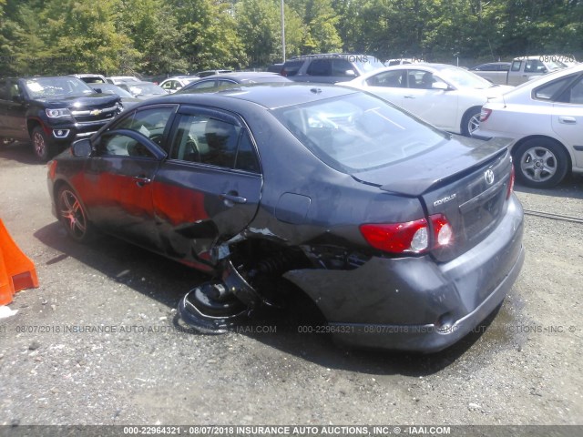 2T1BU4EE1AC480971 - 2010 TOYOTA COROLLA S/LE/XLE GRAY photo 3