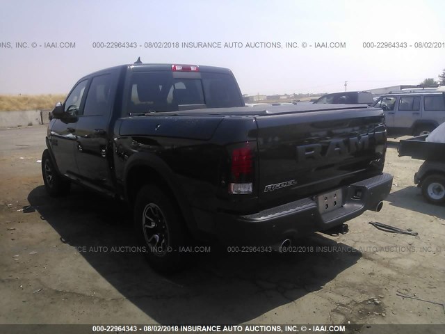 1C6RR7YT0GS141791 - 2016 RAM 1500 REBEL შავი ფოტო 3