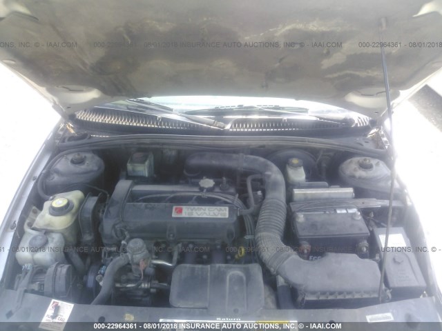 1G8ZY12772Z276930 - 2002 SATURN SC2 GRAY photo 10