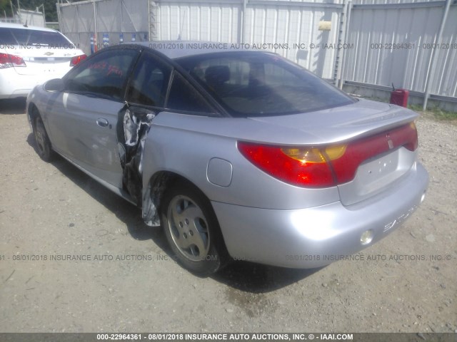1G8ZY12772Z276930 - 2002 SATURN SC2 GRAY photo 3