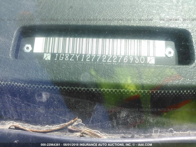 1G8ZY12772Z276930 - 2002 SATURN SC2 GRAY photo 9