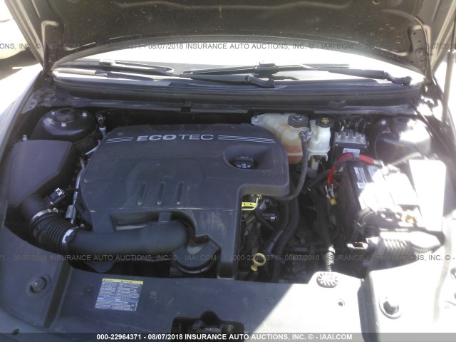 1G1ZB5E11BF168013 - 2011 CHEVROLET MALIBU LS ნაცრისფერი ფოტო 10