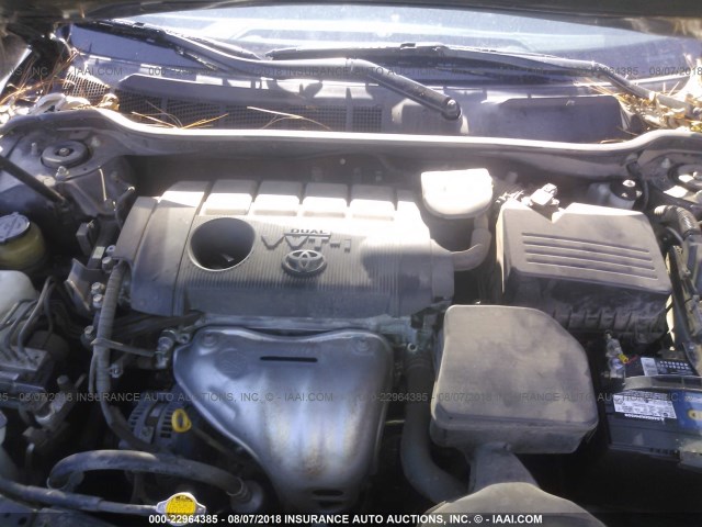 4T4BF3EK1BR090985 - 2011 TOYOTA CAMRY SE/LE/XLE შავი ფოტო 10