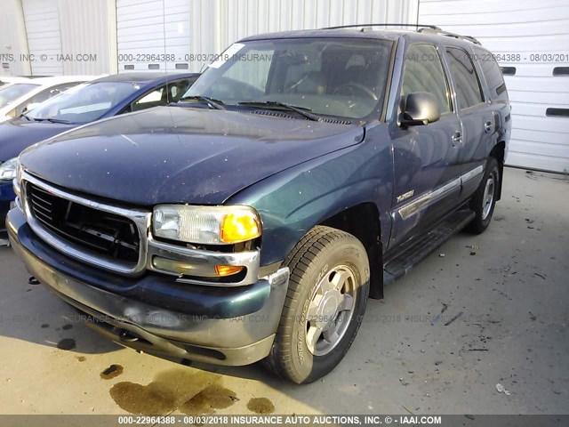 1GKEK13ZX6J126003 - 2006 GMC YUKON BLUE photo 2