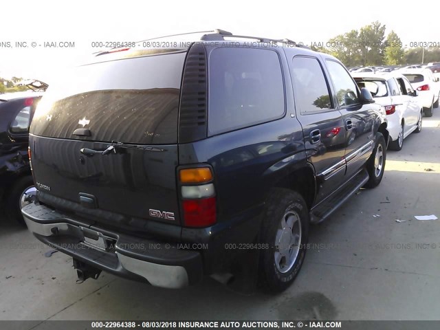 1GKEK13ZX6J126003 - 2006 GMC YUKON BLUE photo 4