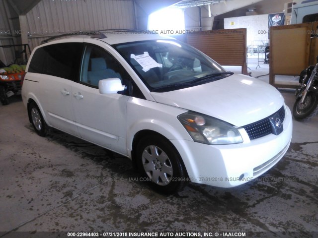 5N1BV28U46N102860 - 2006 NISSAN QUEST S/SE/SL WHITE photo 1