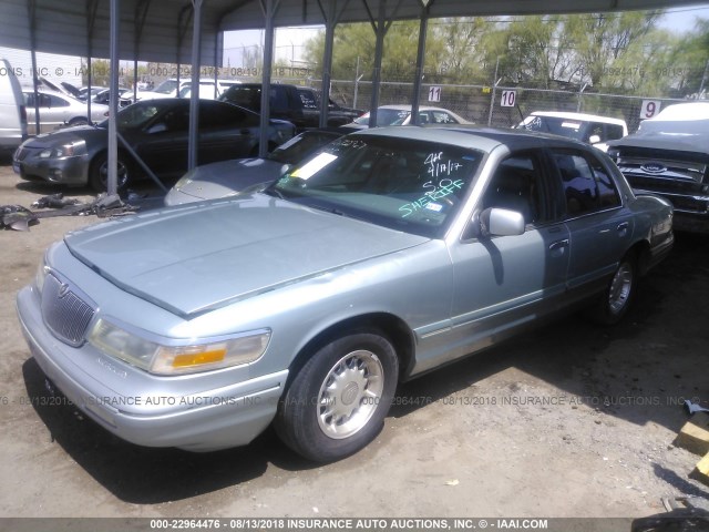 2MELM75W0TX700922 - 1996 MERCURY GRAND MARQUIS LS/BAYSHORE Light Blue photo 2