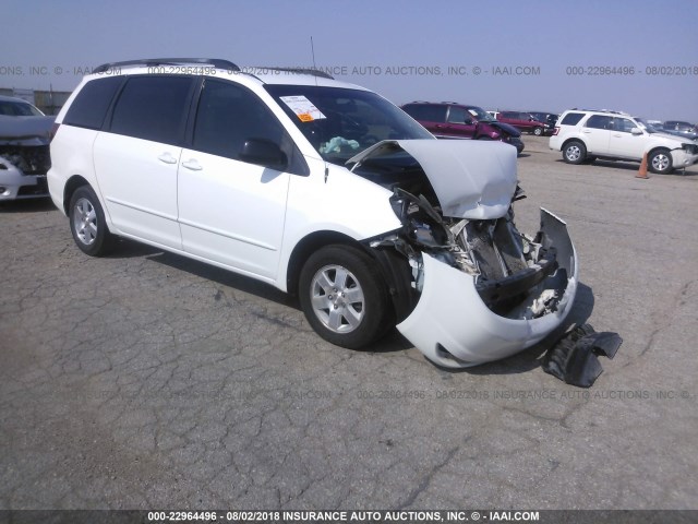 5TDZA23C94S191538 - 2004 TOYOTA SIENNA CE/LE WHITE photo 1