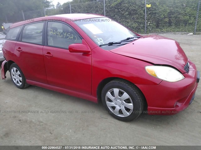 2T1KR32E95C427604 - 2005 TOYOTA COROLLA MATRIX XR RED photo 1