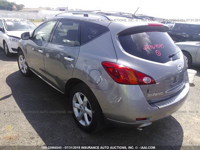 JN8AZ1MU5AW015092 - 2010 NISSAN MURANO S/SL/LE GRAY photo 3