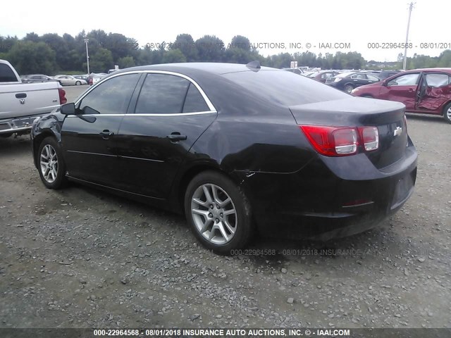 1G11C5SAXDF200670 - 2013 CHEVROLET MALIBU 1LT BLACK photo 3