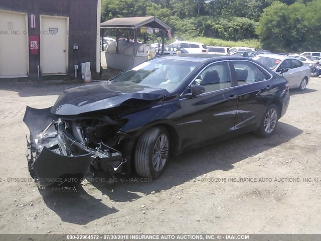 4T1BF1FK9FU096259 - 2015 TOYOTA CAMRY LE/XLE/SE/XSE BLACK photo 2