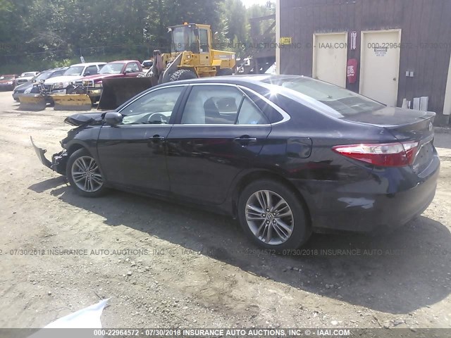 4T1BF1FK9FU096259 - 2015 TOYOTA CAMRY LE/XLE/SE/XSE BLACK photo 3