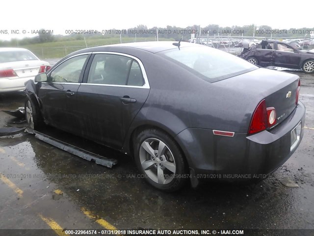 1G1ZC5E15BF107521 - 2011 CHEVROLET MALIBU 1LT ნაცრისფერი ფოტო 3