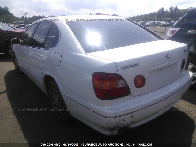 JT8BD68S8Y0106857 - 2000 LEXUS GS 300 WHITE photo 3