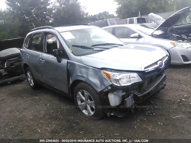 JF2SJABC1FH554646 - 2015 SUBARU FORESTER 2.5I SILVER photo 1