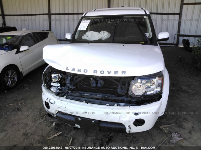 SALAG2D43CA629087 - 2012 LAND ROVER LR4 HSE WHITE photo 6