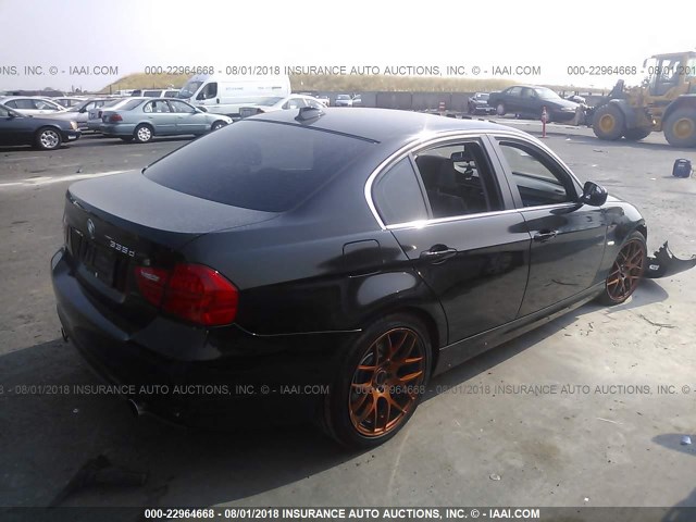 WBAPN7C53BF183620 - 2011 BMW 335 D BLACK photo 4