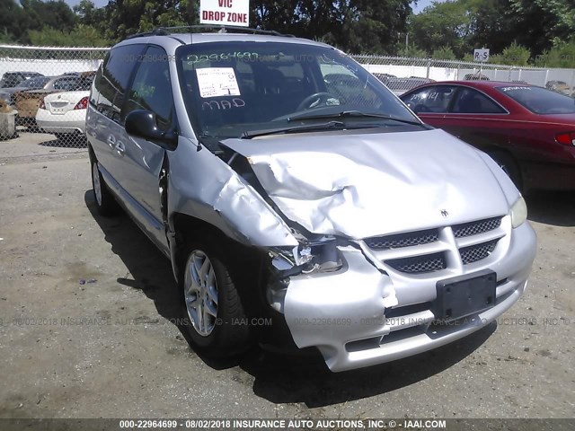 1B4GP45G0YB521157 - 2000 DODGE CARAVAN SE/SPORT SILVER photo 1