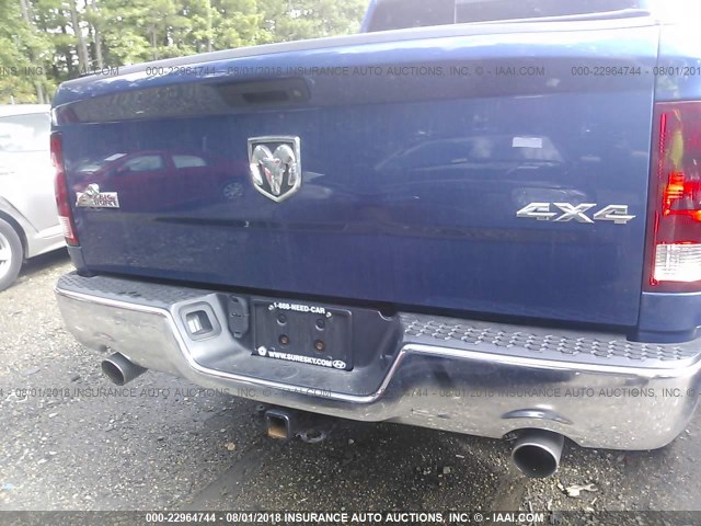 1D7RV1GT2BS705569 - 2011 DODGE RAM 1500 BLUE photo 6