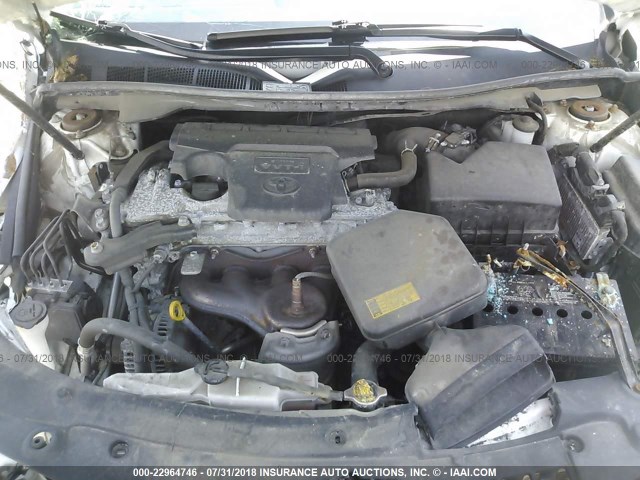 4T1BF1FKXCU511665 - 2012 TOYOTA CAMRY SE/LE/XLE 白色 照片 10