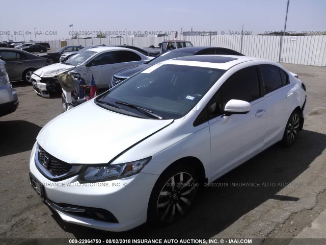 19XFB2F94FE014019 - 2015 HONDA CIVIC EXL 白色 照片 2