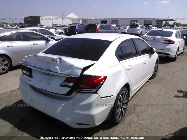 19XFB2F94FE014019 - 2015 HONDA CIVIC EXL 白色 照片 4