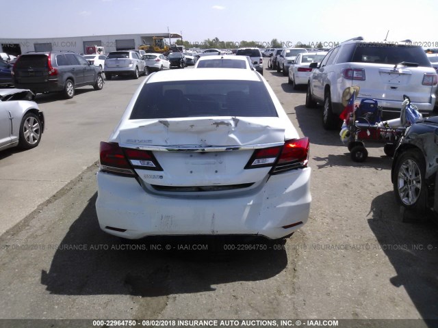 19XFB2F94FE014019 - 2015 HONDA CIVIC EXL 白色 照片 6