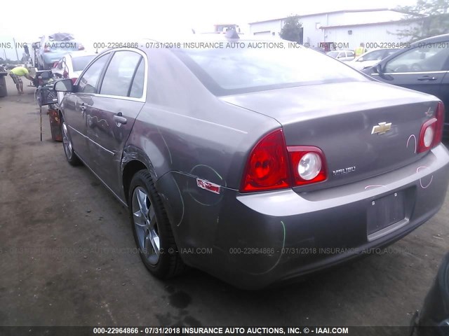 1G1ZB5E08CF110506 - 2012 CHEVROLET MALIBU LS BROWN photo 3