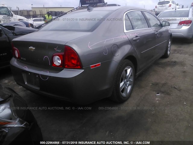 1G1ZB5E08CF110506 - 2012 CHEVROLET MALIBU LS BROWN photo 4