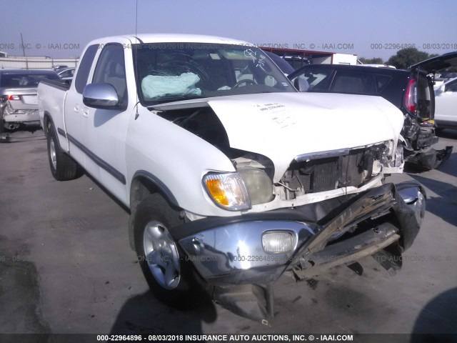 5TBRT34172S330505 - 2002 TOYOTA TUNDRA ACCESS CAB/ACCESS CAB SR5 WHITE photo 1