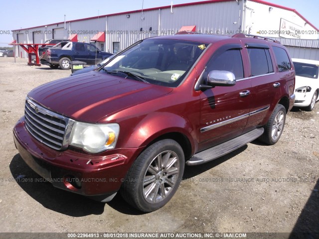 1A8HX58207F558173 - 2007 CHRYSLER ASPEN LIMITED MAROON photo 2