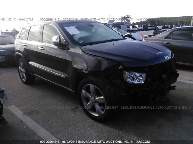 1J4RS6GTXBC636859 - 2011 JEEP GRAND CHEROKEE OVERLAND BLACK photo 1