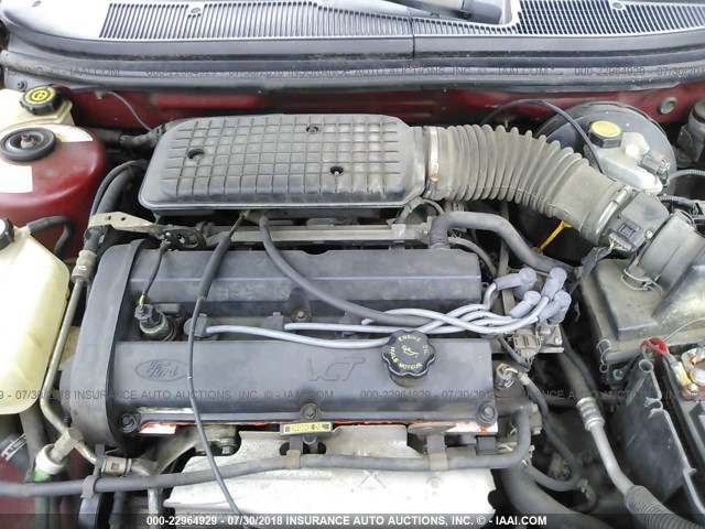 1FAFP6633YK108211 - 2000 FORD CONTOUR SE RED photo 10