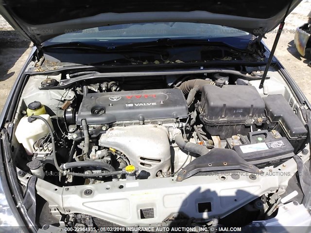 4T1CE38P16U750036 - 2006 TOYOTA CAMRY SOLARA SE/SLE ვერცხლისფერი ფოტო 10