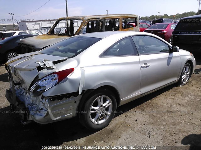 4T1CE38P16U750036 - 2006 TOYOTA CAMRY SOLARA SE/SLE ვერცხლისფერი ფოტო 4