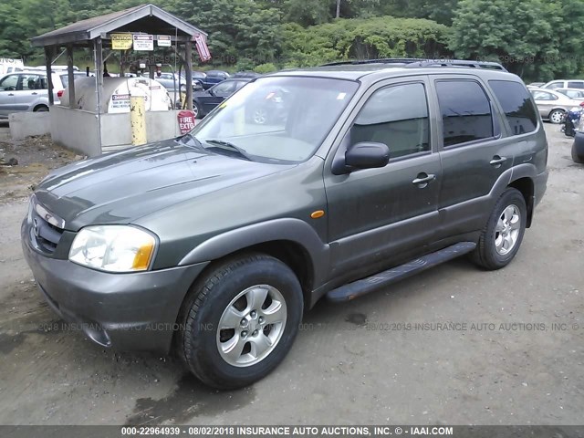 4F2YU08142KM01708 - 2002 MAZDA TRIBUTE LX/ES GREEN photo 2