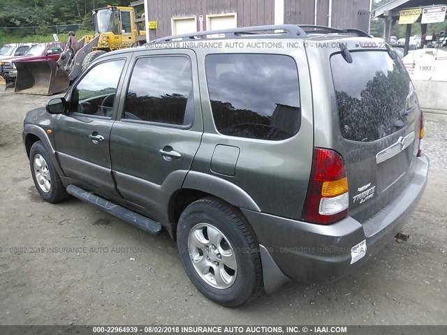 4F2YU08142KM01708 - 2002 MAZDA TRIBUTE LX/ES GREEN photo 3