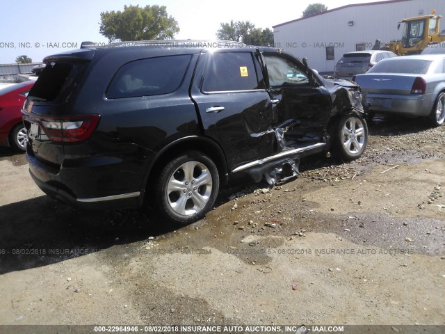 1C4RDHAG3EC970260 - 2014 DODGE DURANGO SXT BLACK photo 4