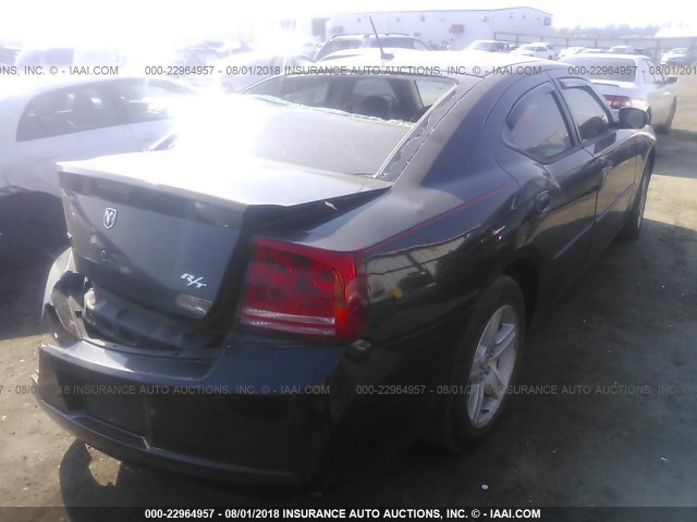 2B3KA53H78H322633 - 2008 DODGE CHARGER R/T BLACK photo 4